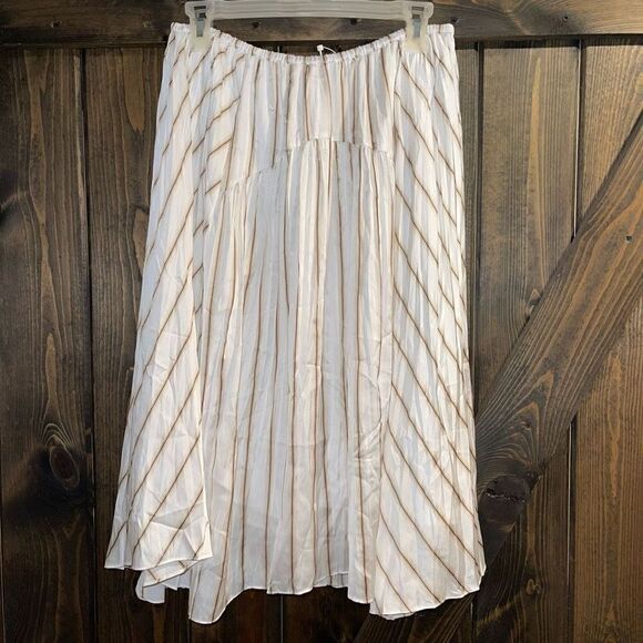 NWT Vince Striped Asymmetrical Skirt - Picture 3 of 6